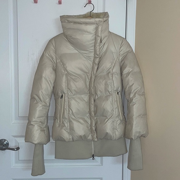 Geniune Vintage MACKAGE Women's Duck Down Winter Coat with Rabbit Fur Trim - Picture 5 of 12